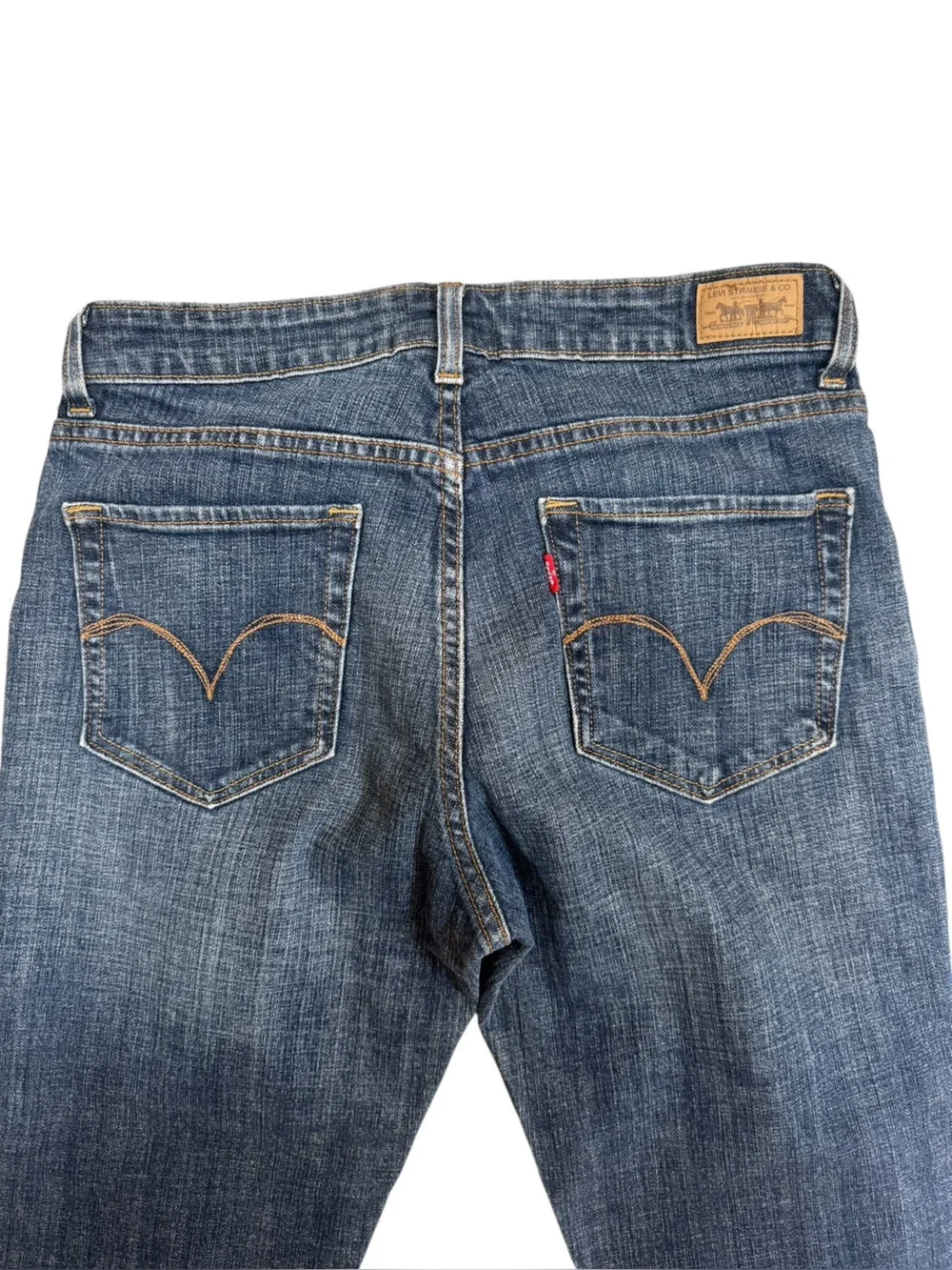Levi’s Mid Rise Skinny Jeans Women’s 12 Medium Wash Stretch Denim - Picture 8 of 10